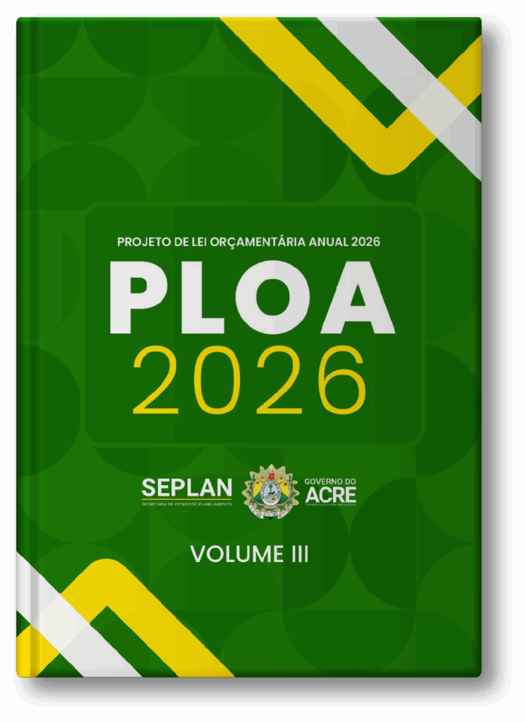 Capa do Projeto de Lei orçamentaria Anual Ploa 2026 - Volume 3